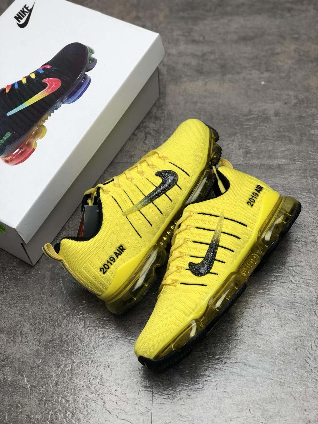 Nike Air Ferrari 1 Yellow Black Shoes - Click Image to Close